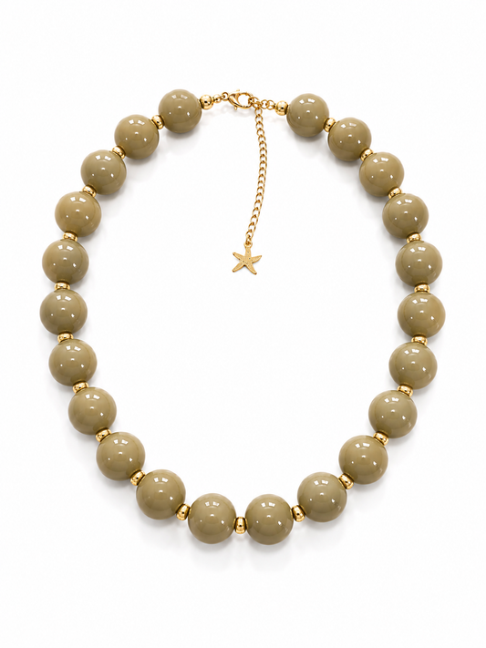 Marea Viva Necklace -OLIVE